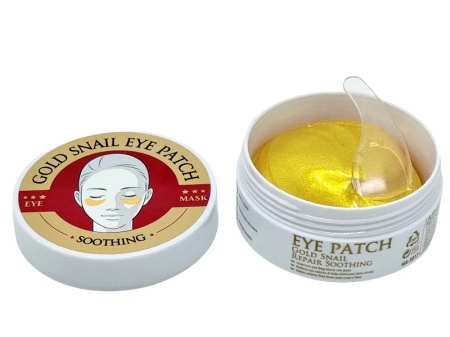 Set 60 Masti pentru Ochi, Gold Snail, cu Extract de Melc, Colagen, Hidrogel si Spirulina, eye patch - Img 5