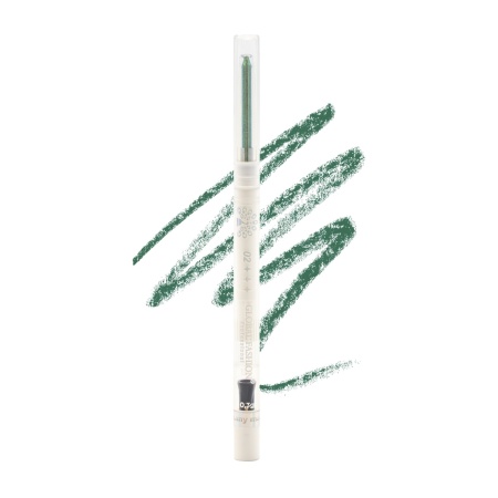 Creion de ochi moale, gel, Global Fashion, Verde cu sclipici - Img 3