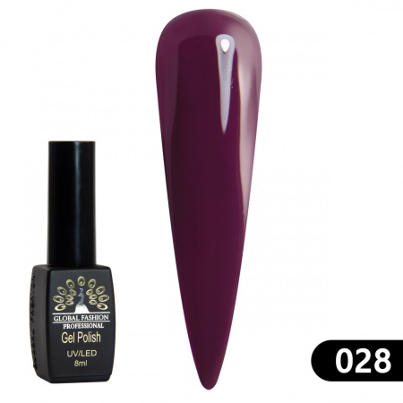 OJA SEMIPERMANENTA BLACK ELITE, GLOBAL FASHION 8 ML, 028