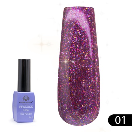 Oja Semipermanenta Peacock , Global Fashion 8 ML, 01 - TPO Free - Img 2