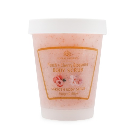 Scrub pentru corp, Global Fashion, Body Scrub, piersică și flori de cireș, 300 g - Img 3