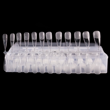 Tipsuri din gel pentru extensia unghiilor, 504 bucati, 12 marimi, forma stiletto - Img 2