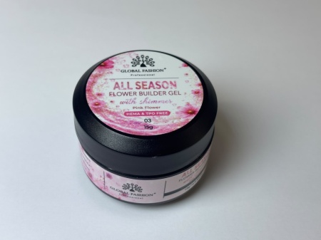 Gel pentru constructia unghiilor All Season Flower Builder Gel, 15 g 03 - Img 4