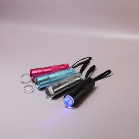 Mini Lampă lanternă cu stampila din silicon 12W, culoare gri