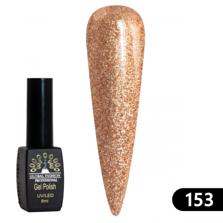 OJA SEMIPERMANENTA BLACK ELITE, GLOBAL FASHION 8 ML, 153