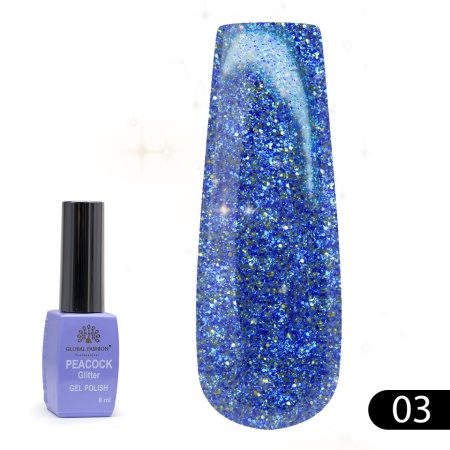 Oja Semipermanenta Peacock , Global Fashion 8 ML, 03
