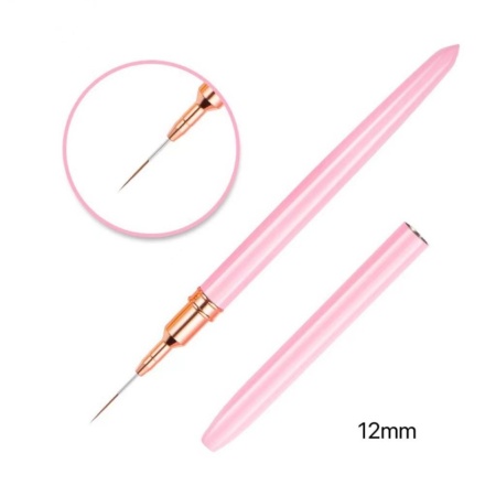 SET 3 Pensule Unghii Liner, Pink Rose Gold 4/8/12 mm - Img 5