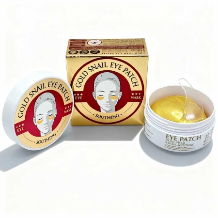 Set 60 Masti pentru Ochi, Gold Snail, cu Extract de Melc, Colagen, Hidrogel si Spirulina, eye patch - Img 8
