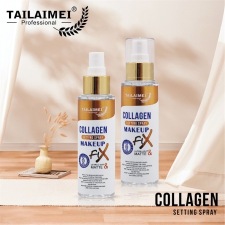 Spray pentru fixarea machiajului TLM Make-up cu Colagen Fix Matte 120 ml - Img 2