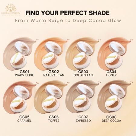 Cushion BB Cream pentru față, Global Fashion, 12g, GS03, Golden Tan - Img 2