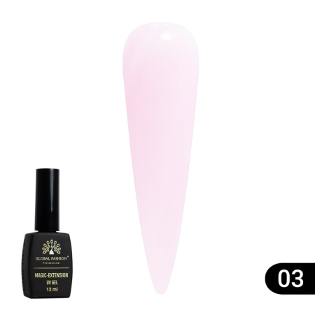 GEL CONSTRUCTIE UNGHII UV MAGIC-EXTENSION 12ML - ROZ PAL 03 - TPO Free