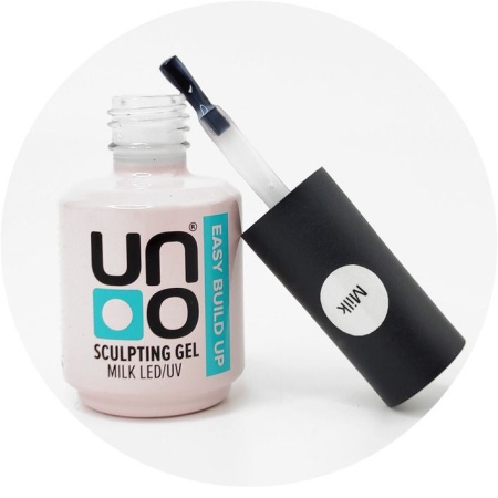 Sculpting Gel Easy Build Up Uno Lux 15 ml - alb laptos