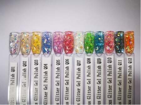 Gel color cu sclipici Luminous Glitter Gel 5 gr 01