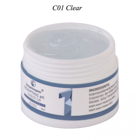 GEL UV CONSTRUCTIE FSM 15ML - NR 01 - CLEAR - TPO Free