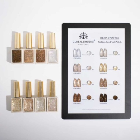 Oja Semipermanentă Golden Sand Gel polish 15 ml, 04 - Img 2