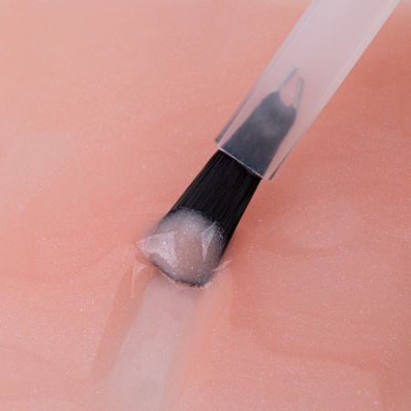Rubber Base AlleLac Peach Bling HEMA/Di-HEMA Free TPO free Nr 7 - Img 4