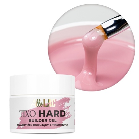AlleLac Tixo Hard Builder Gel French Rose 45g - Img 4