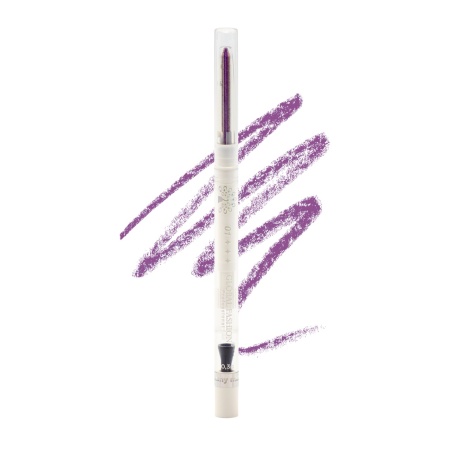 Creion de ochi moale, gel, Global Fashion, Purple cu sclipici - Img 3