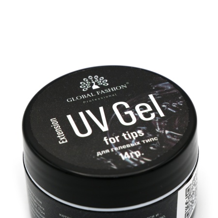 Gel UV pentru tipsuri dizolvabile, Global Fashion, Transparent, 14 g - Img 2