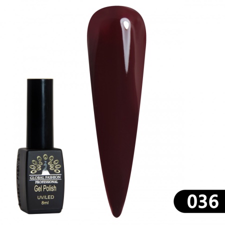 OJA SEMIPERMANENTA BLACK ELITE, GLOBAL FASHION 8 ML, 036