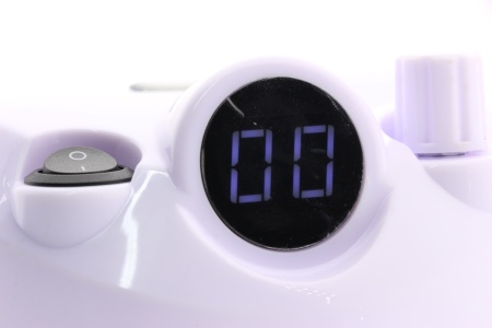 Pilă electrică manichiură și pedichiură BEE NAILS, 202D, cu display, 65w, 45000 rpm, alb - Img 4