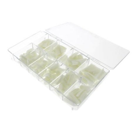 Set cu 500 de tipsuri patrate naturale - Img 5