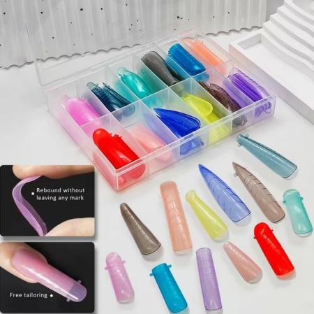 Smart Tips Mix 288 bucati top forme reutilizabile - 12 tipuri - colorate #3 - Img 3