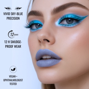Creion de ochi moale, gel, Global Fashion, Cristal cu sclipici