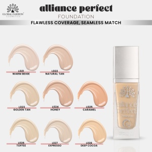 Fond de ten Alliance Perfect Foundation, Global Fashion, L023, Golden Tan - Img 2