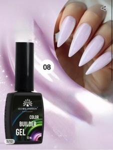Glitter builder Gel Global Fashion color 08 - TPO Free