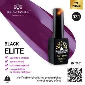 OJA SEMIPERMANENTA BLACK ELITE, GLOBAL FASHION 8 ML, 031