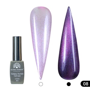 Ojă semipermanentă Galaxy Aurora Cat Eye Global Fashion, 8ml, 008 - TPO Free