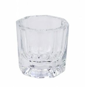 Pahar manichiura pentru lichide din sticla - Transparent