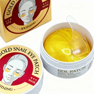 Set 60 Masti pentru Ochi, Gold Snail, cu Extract de Melc, Colagen, Hidrogel si Spirulina, eye patch - Img 6