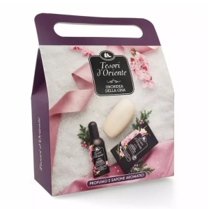 Set Tesori D'Oriente Orchidea Della Cina, Parfum 100ml, Sapun aromatic 150gr