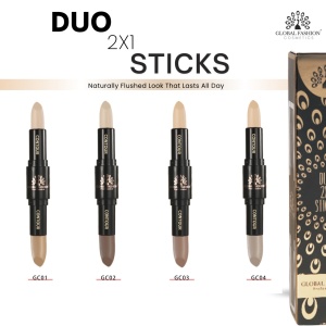 Stick duo 2în1 pentru față, corector + concealer, Global Fashion, GC01 - Img 3