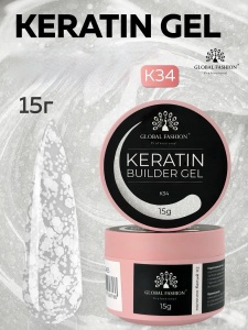 Gel pentru constructia unghiilor, Keratin Builder Gel, K34