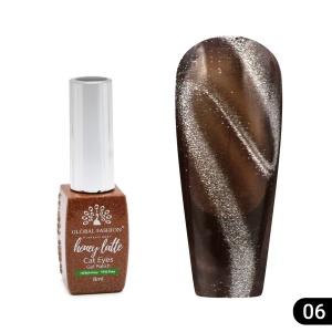 Ojă semipermanentă Cat eye Honey Latte 8 ml, 06