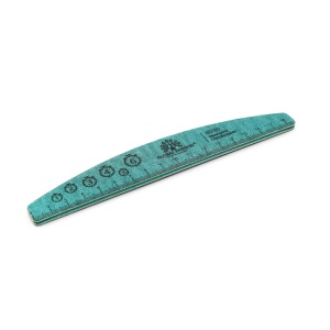 Pila pentru unghii refolosibila gradata semiluna PREMIUM 80/80, verde