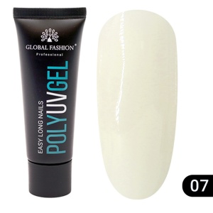 POLYGEL CONSTRUCTIE UNGHII GLOBAL FASHION 30G, ALB 07
