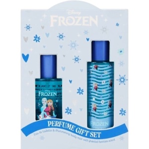Set Cadou Parfum Disney Frozen, Eau de Toilette 50 ml, Spray de corp 100 ml, aroma de fructe de padure, pentru fetite