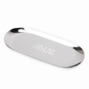 Tava metalica depozitare instrumente manichiura si pedichiura, AlleLac, silver