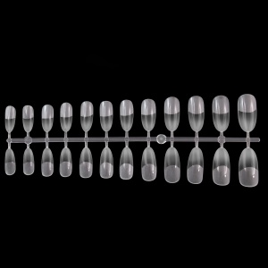 Tipsuri din gel pentru extensia unghiilor, 504 bucati, 12 marimi, forma oval