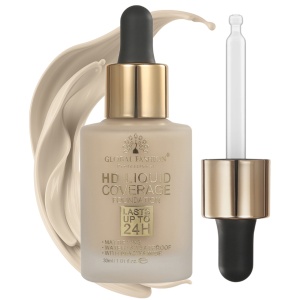 Fond de ten, Global Fashion HD Liquid Coverage Foundation, 30ml, GX07, Espresso