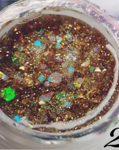 Gel color cu sclipici Luminous Glitter Gel 5 gr 02