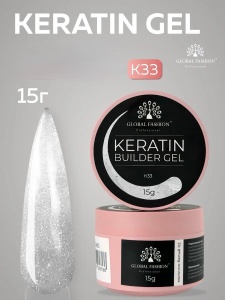 Gel pentru constructia unghiilor, Keratin Builder Gel, K33