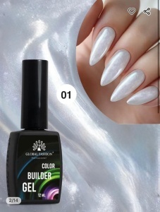 Glitter builder Gel Global Fashion color 01 - TPO Free