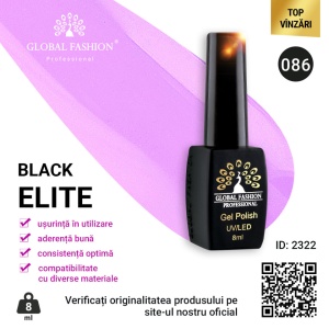 OJA SEMIPERMANENTA BLACK ELITE, GLOBAL FASHION 8 ML, 086