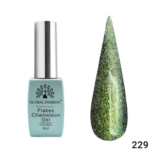 Ojă semipermanentă Flakes Chameleon 229 - TPO Free