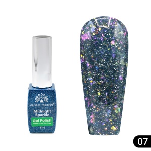 Ojă semipermanentă Midnight sparkle 8 ml, 07